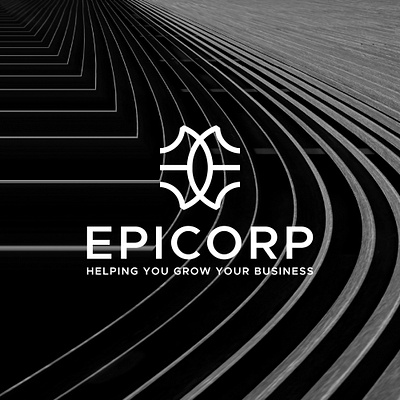 Epicorp brand branding business clean concept design e graphic design grow growth illustration leaf leaves letter e logo logo design minimalist nature ui vector