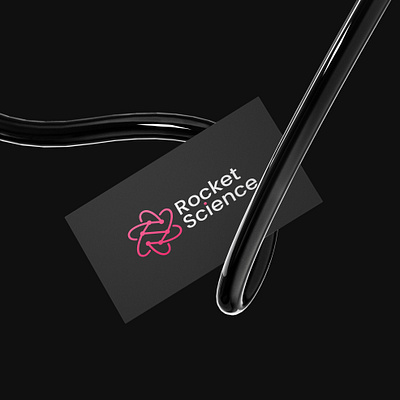 Rocket Science atom brand branding business clean concept design graphic design illustration lab letter s line logo logo design research rocket s science ui vector