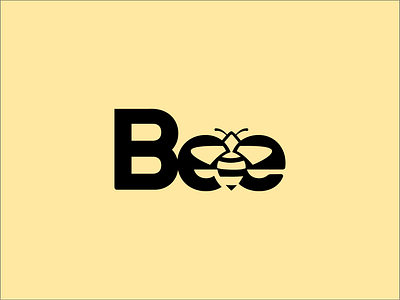 Bee Logo ! be negative space logo bee bee combination logo bee logo bee logo design bee negative space logo bee wordmark logo branding creative bee logo creative logo logo logo design logo idea minimal logo negative space logo wordmark logo