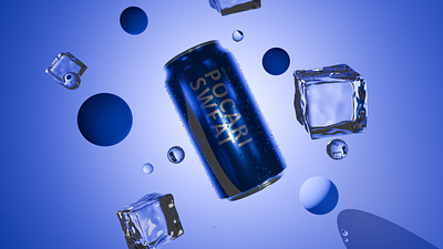 POCARI 3d branding graphic design logo