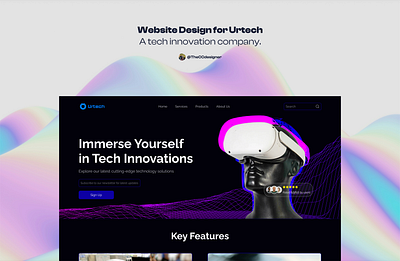 Urtech Tech Website design ui ux