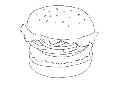 Free Classic hamburger burger design digital art digital drawing fast food food food and drinks graphic design hamburger vector vector art vectors
