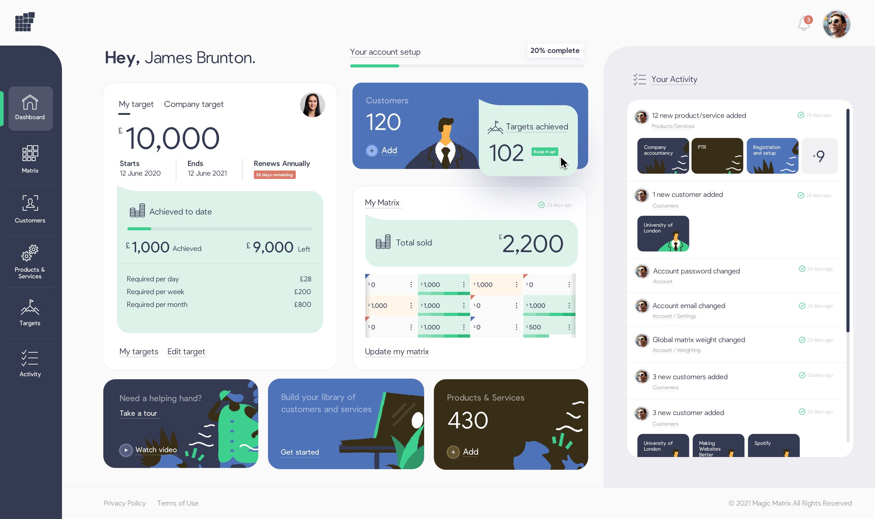 Magic Matrix application design dashboard design dropdown ui interface controls menu design menu ui product design ui design uiux