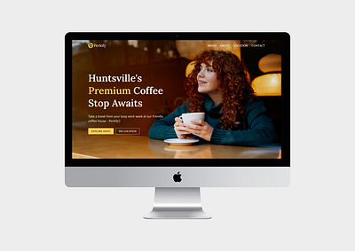 Perkify - coffee shop coffee coffee shop coffeeshop figma design hero section homepage design local business shop small website ui design web design website design