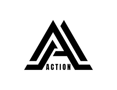 Action logo branding design graphic design illustration logo typography vector