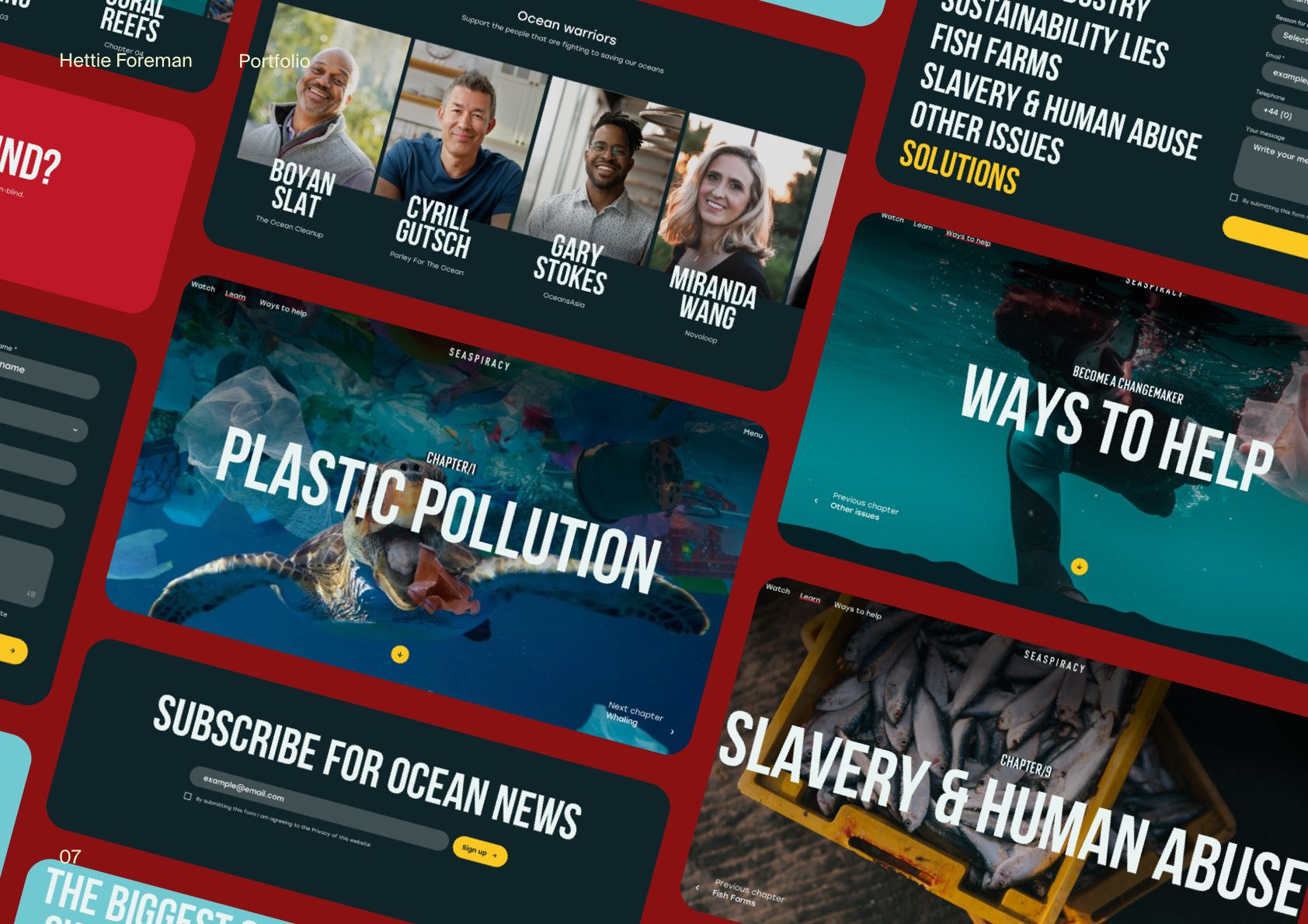 Seaspiracy – Hero banner documentary form ui hero banner module design modules netflix seaspiracy ui website design website form