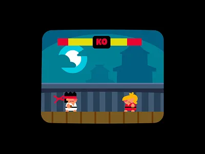 CRTworld - Street Fighter 2d animation design graphic design