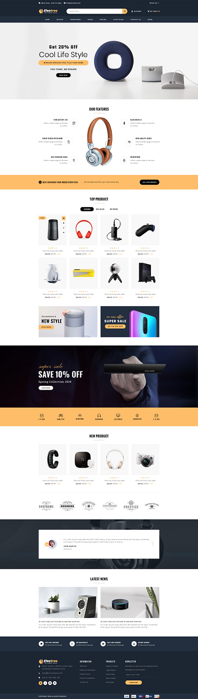 Electors The Power Tools Website Design banner branding categories computer cpu earphone electro electronics graphics design headphone logo mobile power tool retail shop theme uiux vector website