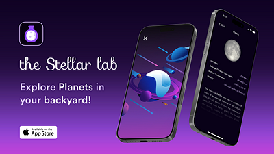 the Stellar lab ai app ar astrology astronomy branding ios logo ui ux