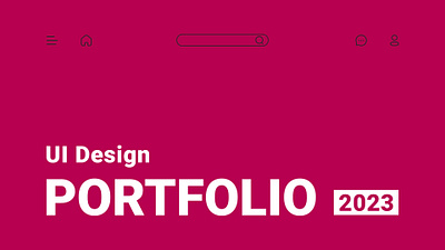 UI Design Portfolio - 2023 figma graphic design portfolio ui ui design ux ux design web design