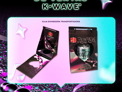 Kit K-WAVE coca cola coke creation graphic design k wave packaging