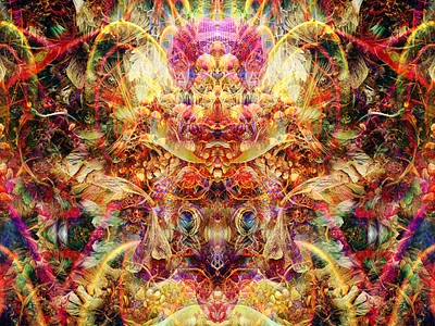 Psychotronic Sequencer abstract animation beauty colorful colors floral futuristic gradient graphic design illustration imagination pattern print psychedelic shading shapes trippy vibrant vintage whimsical