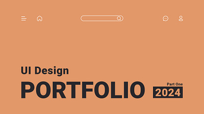 UI Design Portfolio - 2024 Part One figma graphic design portfolio ui ui design ux ux design web design
