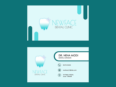 NEW FACE VISITING CARD graphic design logo