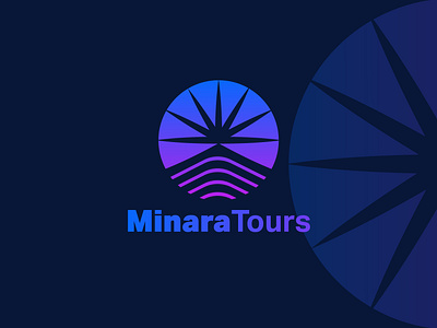 Minara Tours and Travel Logo beach branding colorful digital logo graphic design insurance logo modern logo sea simple wave logo tourism travel insurance logo travel logo travel symbol travelling trip wave logo wave logo design wave logo images