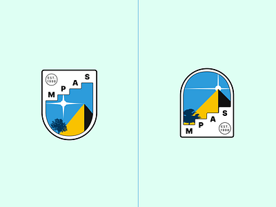 School academy emblem concept academy available blue branding concepts desert design education egypt emblem gold golden logo pyramid school shield sudan sunshine window