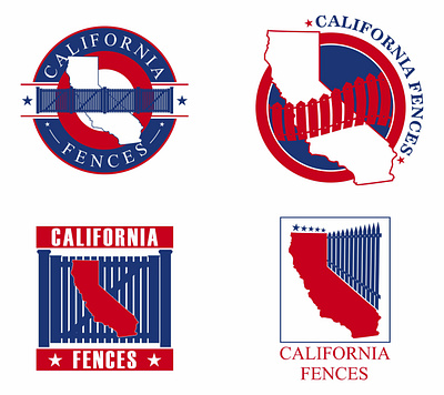 Logo - California Fences california fences graphic design logistics logo logo design signage