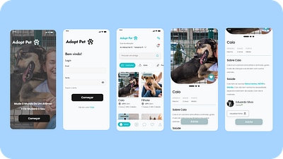 App Adopt Pet 🐾 adopt animal aplicativo app ui ux