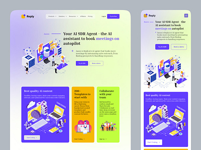 AI Agent Website Landing Page. ai ai agent ai website branding chat gpt clean ui design concept design gpt illustration landing page logo product design ui ui concept ui ux design ux visual design webpage wesite