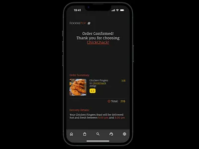 How I Designed Thank You Page of FoodiePop daily ui daily ui challenge design graphic design portfolio thank you ui ui 077 uix101 ux