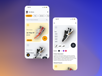 Nike E-commerce App Design 3d animation app app design app product page appdesigner appmockup design ecommerce ecommerce app figma ui ux uxdesign uxui