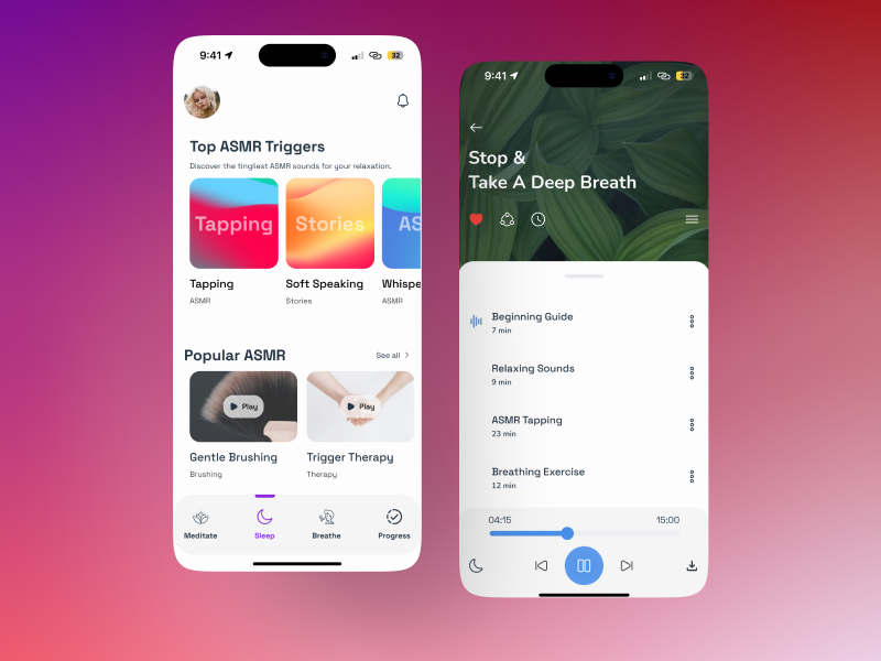 Help Me Sleep App Design 3d app appdesign appdesigninspiration appmockup behance design graphic design interfaceinspiration mobileapp motion graphics sleepappdesign ui uidesign uitrends userinterface ux uxui