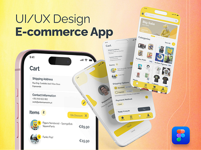 UI/UX Design E-commerce App figma mobile app mockup prototype ui ux wireframe