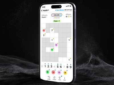Math Puzzle Game App animation brain game branding crossbit crossword design game grid game logic game math math game mobile mobile app puzzle puzzlegame riddle rubiks cube sudoku ui ux