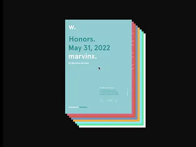 Marvinx - awards awards awwwards cursor interaction site of the day ui webdesign