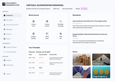 University Management System app dashboard design desktop institution interface management system school ui university university management system web