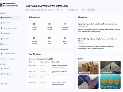 University Management System app dashboard design desktop institution interface management system school ui university university management system web