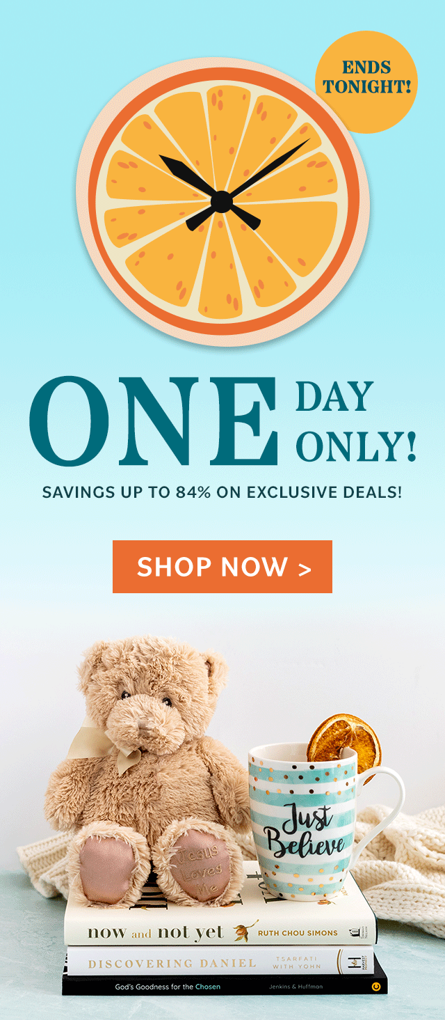 One Day FS Sale - Christianbook Email adobe illustrator animation email animation email design flash sale graphic design typography web graphics