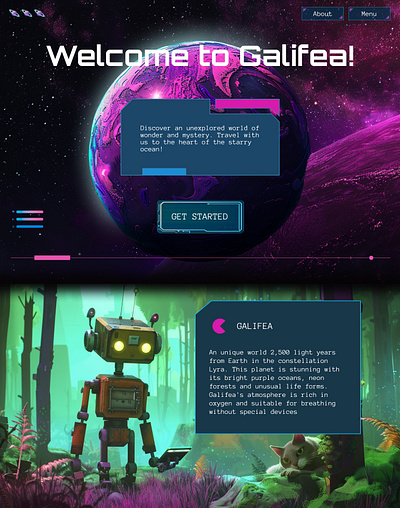 Space travel website concept creative layout space ui web webdesign