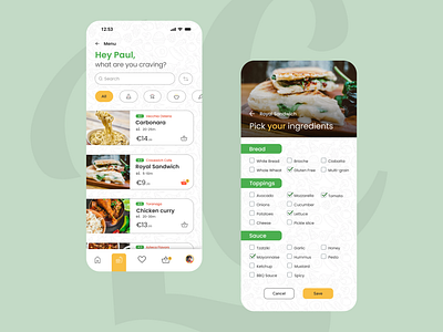 Food Delivery Mobile App Design Concept app figma food delivery graphic design mobile app mobile app design mobile ui ui ux uxui design