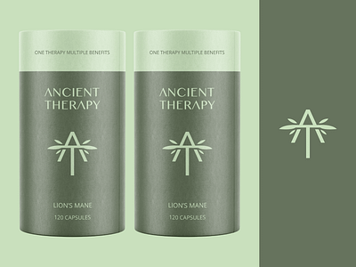 Ancient Therapy - CBD Packaging Design branding cannabis cannabis branding cbd cbd oil hemp hemp leaves leaf logo logodesigner organic packaging wellness