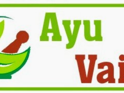 Logo AYU VAID Designer Rajneesh Bansal Owned by Ipsa Labs branding colour theory creative design graphic design herbal herbs illustration logo modern natural natural product naturopathy organic packaging product typography vector