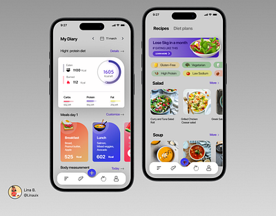 healthy assistant app @ux @figma @uiux @uxdesign ui ux