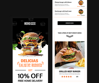 Burger Email Design email design graphic design ui