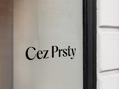 Cez prsty art branding fashion graphic design nail studio typography