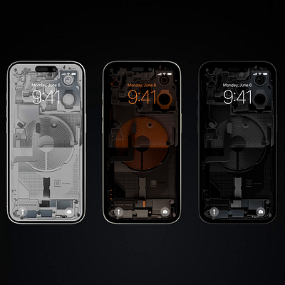 iPhone Teardown/X-Ray Wallpapers 3d animation branding dark design graphic design iphone ui wallpaper