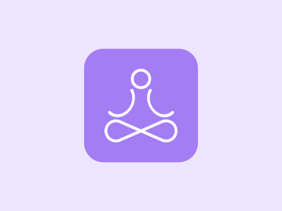 Meditation App Icon - DailyUI #005 005 app app icon dailyui dailyui 005 icon design logo logo design meditation meditation app icon meditation icon meditation logo mobile app design ui ui design