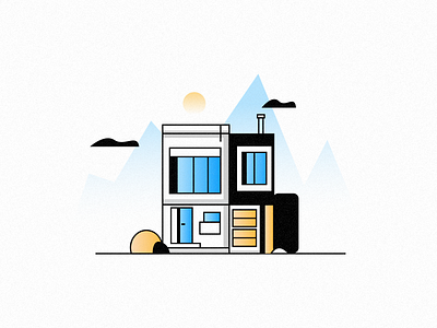 House Illustration 2d art art branding graphic design house icons illustrations minimal house icons motion graphics