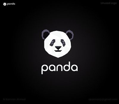 Logo Design PANDA । Free Logo mockup animal logo brand brand identity branding free mockup icon identity logo logo design logo mark logos logotype low poly logo mark minimalist logo modern logo panda panda logo typography vector