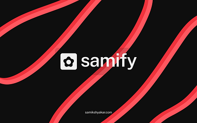 Samify: Personal Brand Identity app branding colors design graphic design logo mobile personal branding portfolio product product design samify samikshya kar ui uiux web website