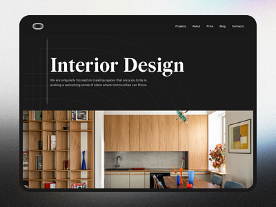 Design concept for interior design agency agency design illustration interior ui ux vector webdesign