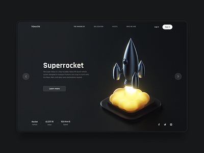 Superrocket web 3d branding design figma graphic design ui web