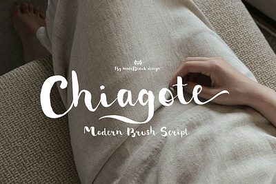 Chiagote Modern Brush Script beauty script brush script calligraphy christmas font classic script feminine font hand written font handlettering headline font invitation font invitaton font logotype moden script retro font script font typography valentine font vintage font wedding font