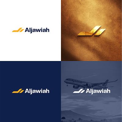 Aljawiah Airline Logo and Airplane altitude