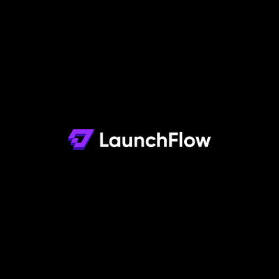 LaunchFlow Logo: Simple and Modern Brand Identity abstract