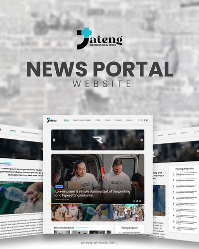 NEWS PORTAL WEBSITE figma newsportal ui ui design web web ui design website wordpress